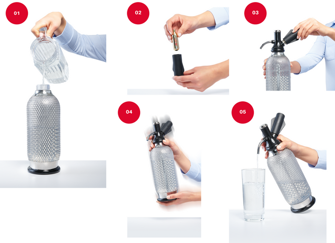 ISi North America Soda Siphon Classic - Sodamaker De Malla Para Hacer Bebidas Carbonatadas, 1 Cuarto De Galón, Acero Inoxidable, Plata